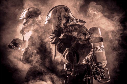 Les soldats du feu - © Cyril Ottaviani