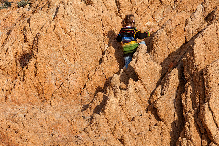 Grès rouge au Cap Camarat © Norbert Pousseur