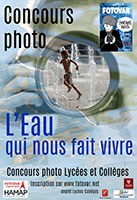 Affiche l'Eau qui nous fait vivre, concours pour Lycée et Collège