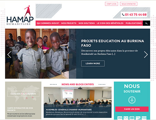 Le site d'HAMAP, juin 2017