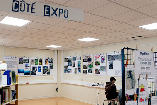 Expo des panneaiux  Eau qui npous fait vivre, au Lycée de Draguignan, Jean Moulin - CDI du lycée - photo © Norbert Pousseur